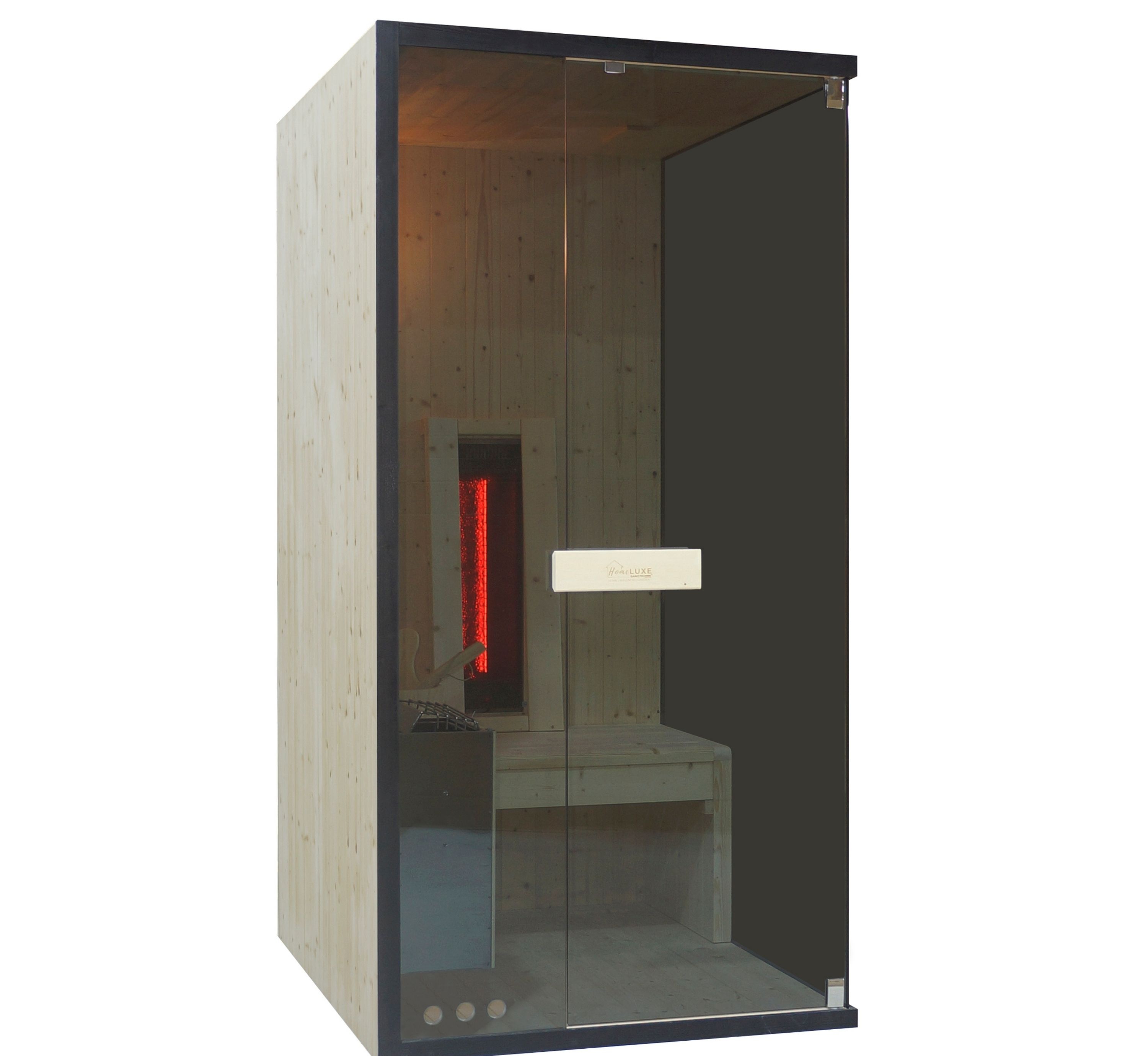 Kombinovaná Finska sauna s infrakabínou 2v1 Sanotechnik Glacier S 100x120x200 cm