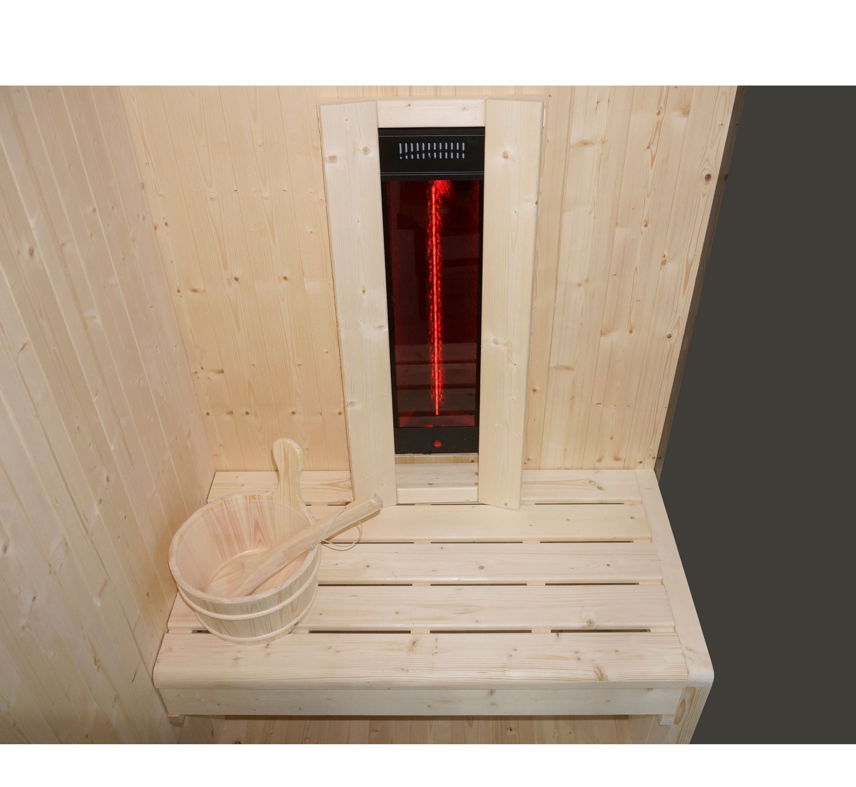 Kombinovaná Finska sauna s infrakabínou 2v1 Sanotechnik Glacier S 100x120x200 cm