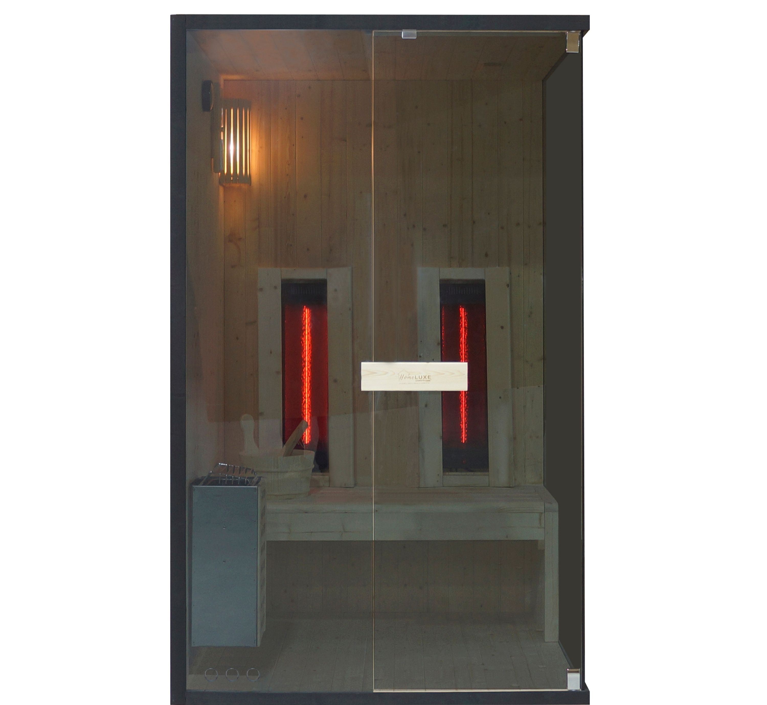Kombinovaná sauna s infrakabínou 2v1 Sanotechnik Glacier M 120x120x200 cm