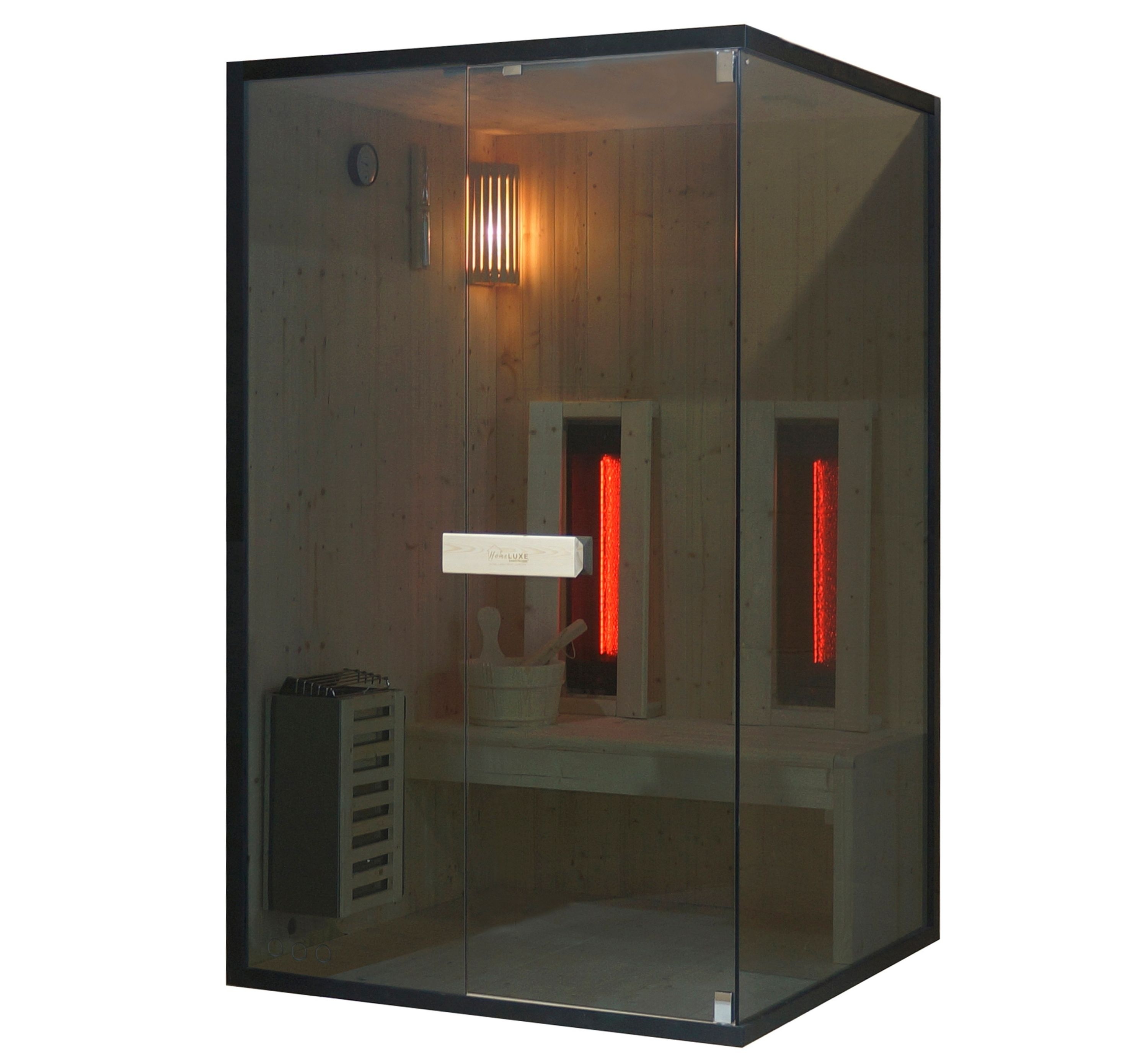 Kombinovaná sauna s infrakabínou 2v1 Sanotechnik Glacier M 120x120x200 cm