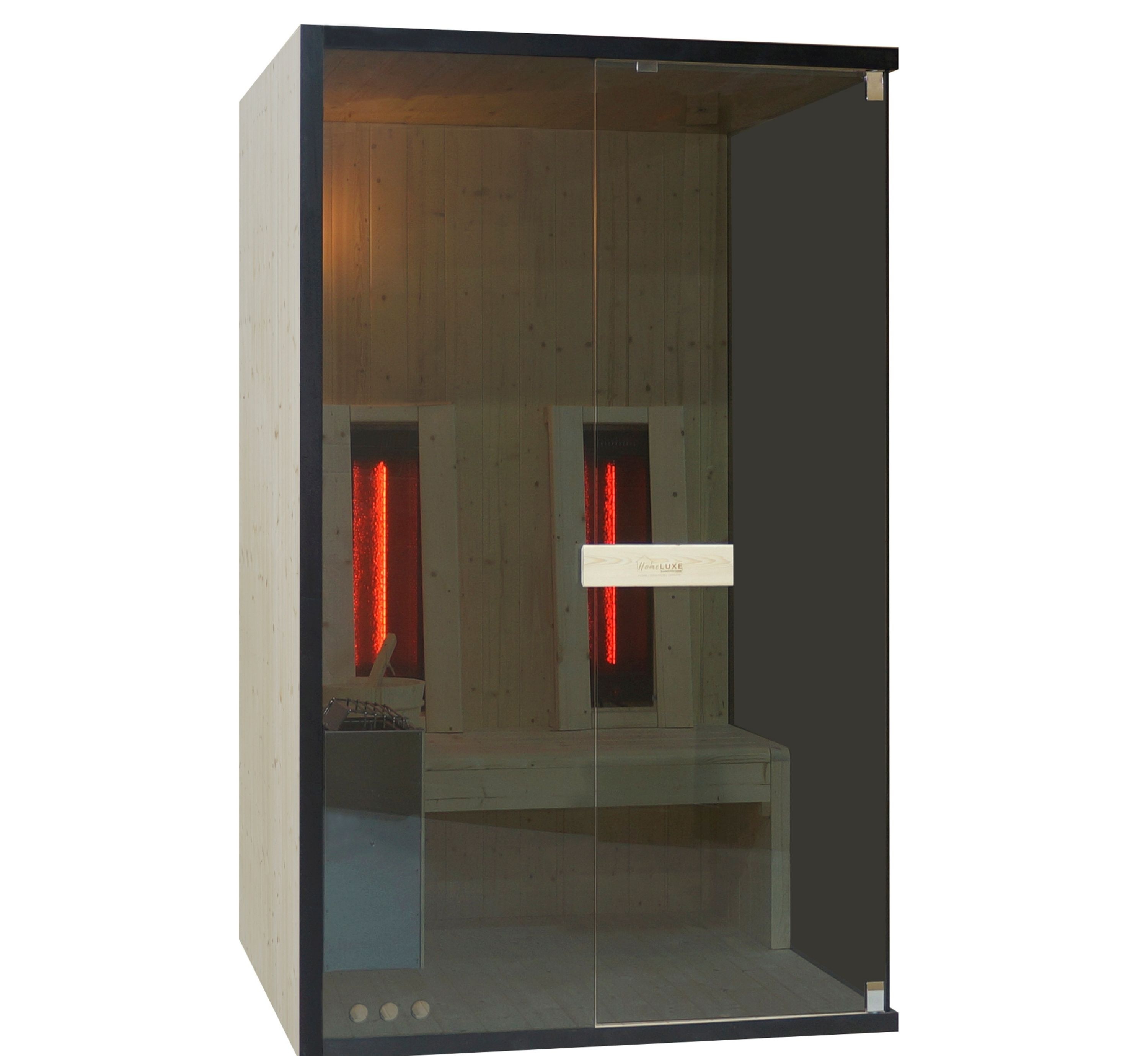 Kombinovaná sauna s infrakabínou 2v1 Sanotechnik Glacier M 120x120x200 cm