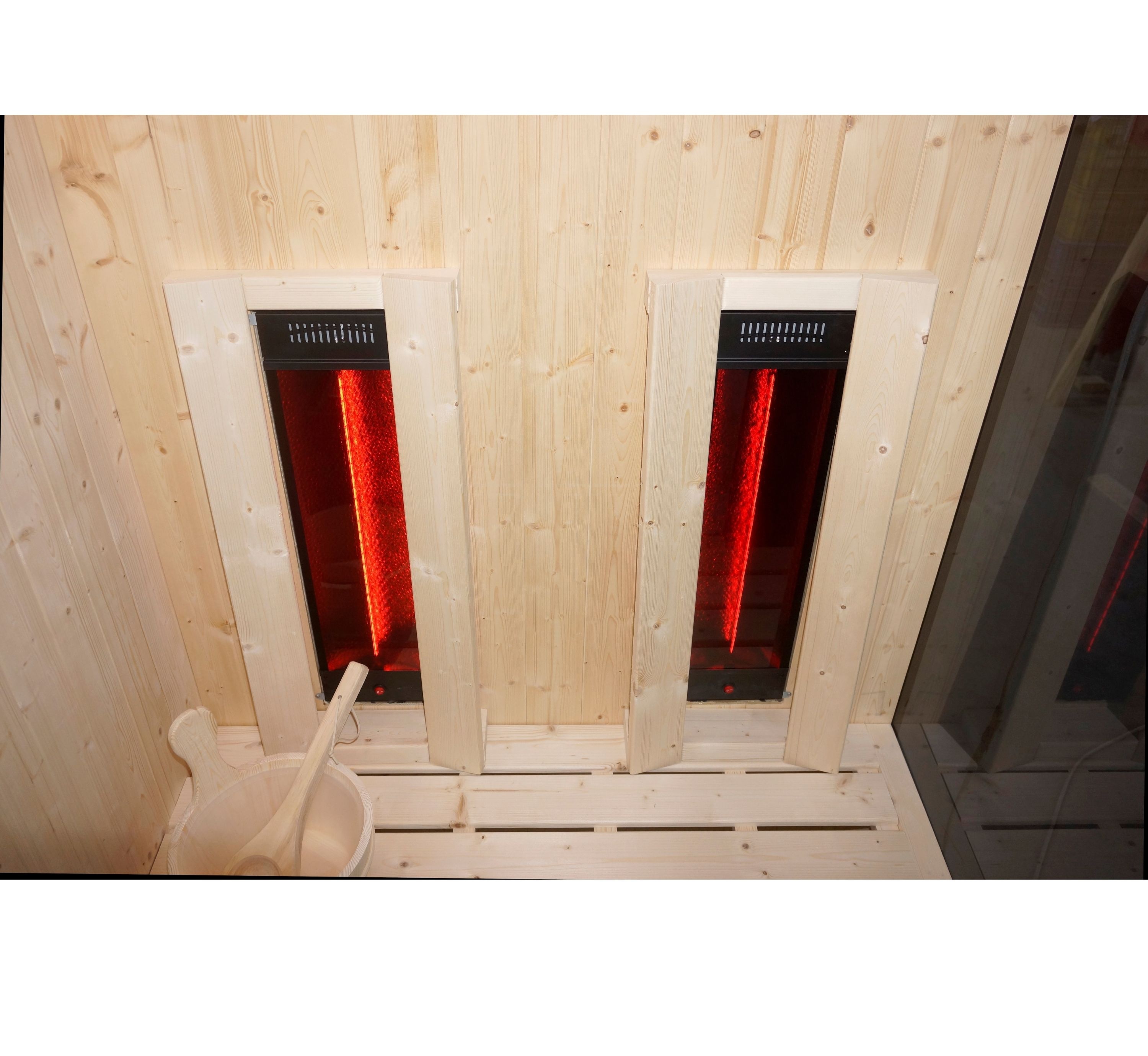 Kombinovaná sauna s infrakabínou 2v1 Sanotechnik Glacier M 120x120x200 cm