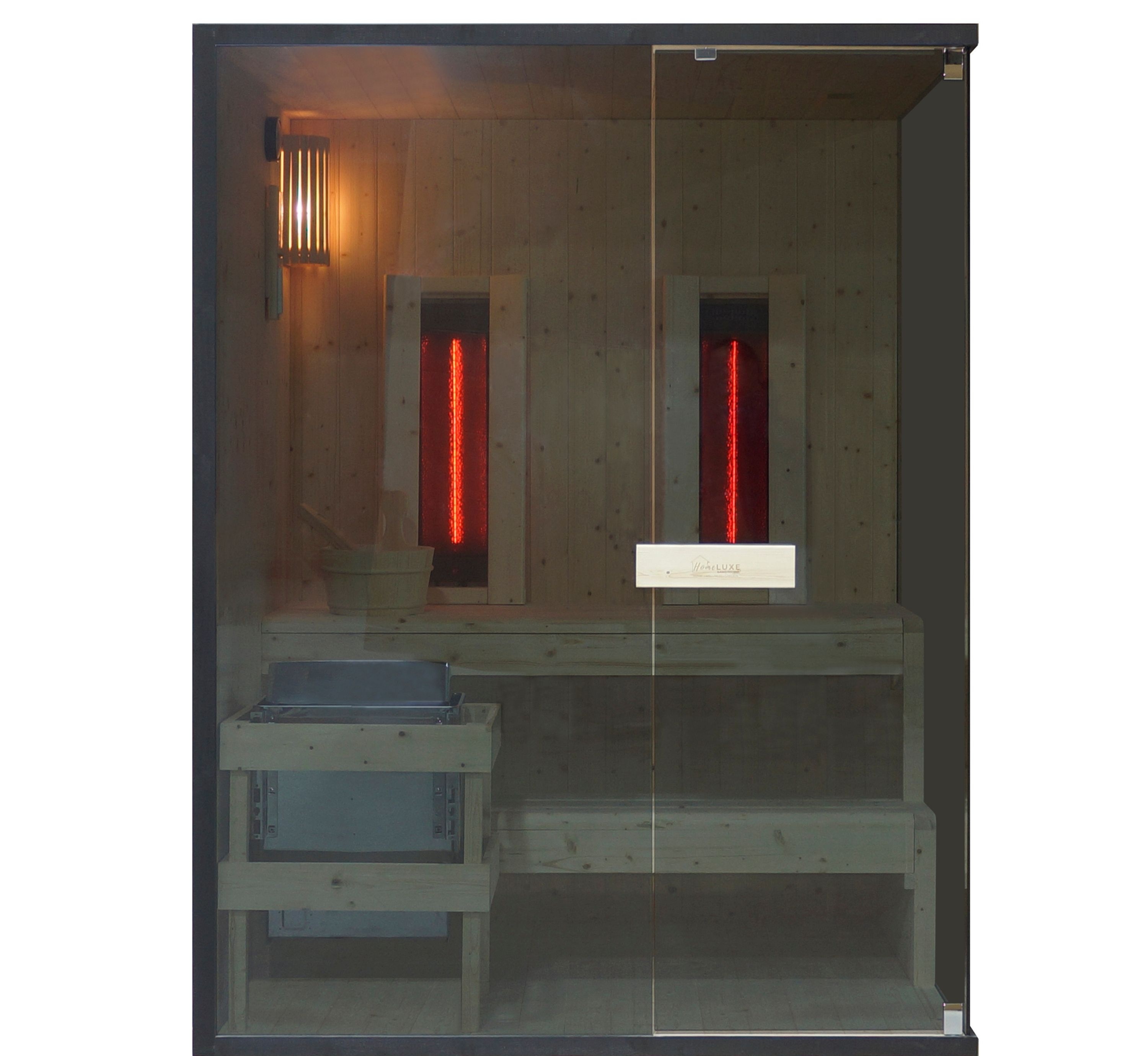 Kombinovaná sauna s infrakabínou 2v1 Sanotechnik Glacier L 150x120x200 cm