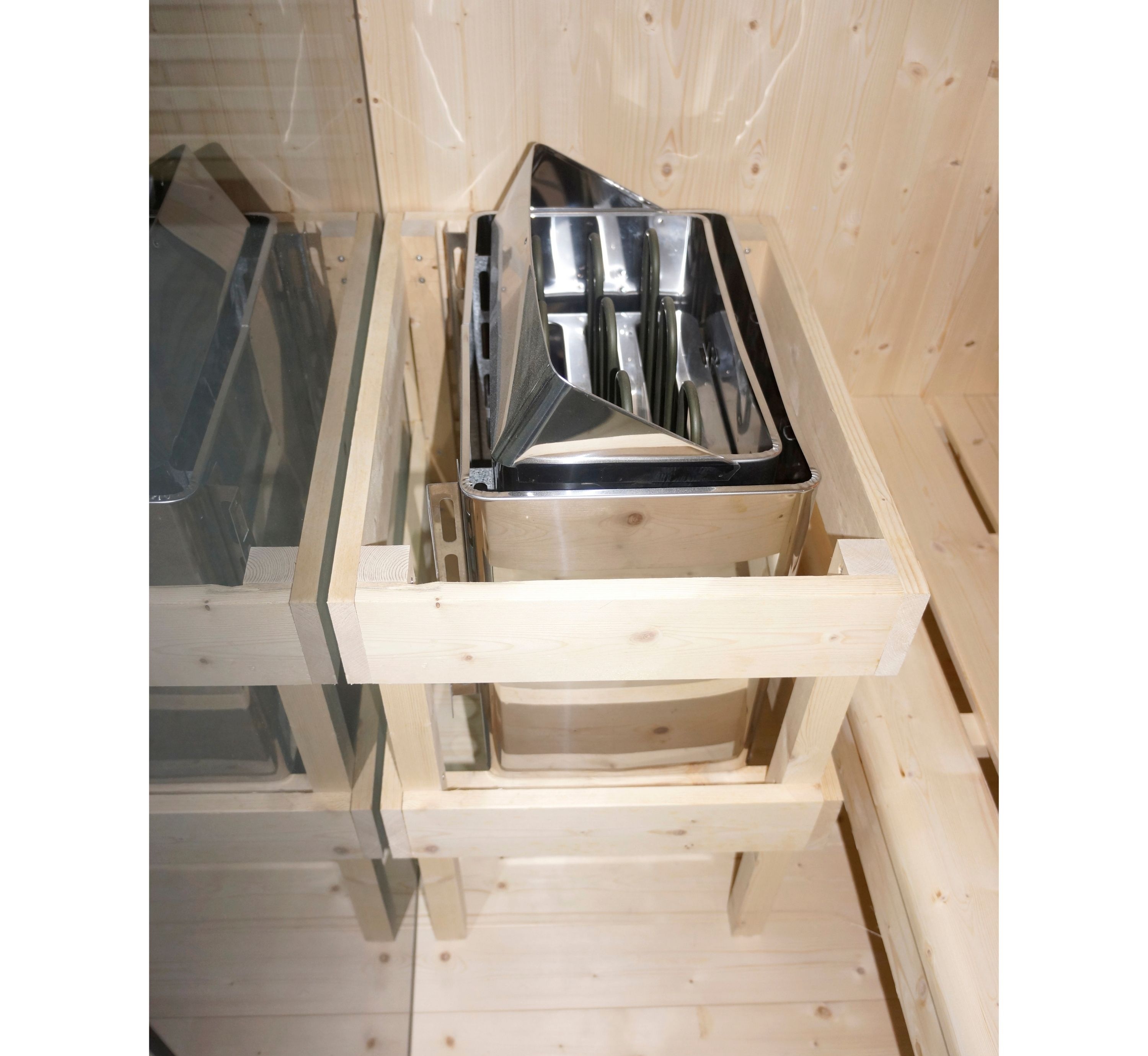 Kombinovaná sauna s infrakabínou 2v1 Sanotechnik Glacier L 150x120x200 cm