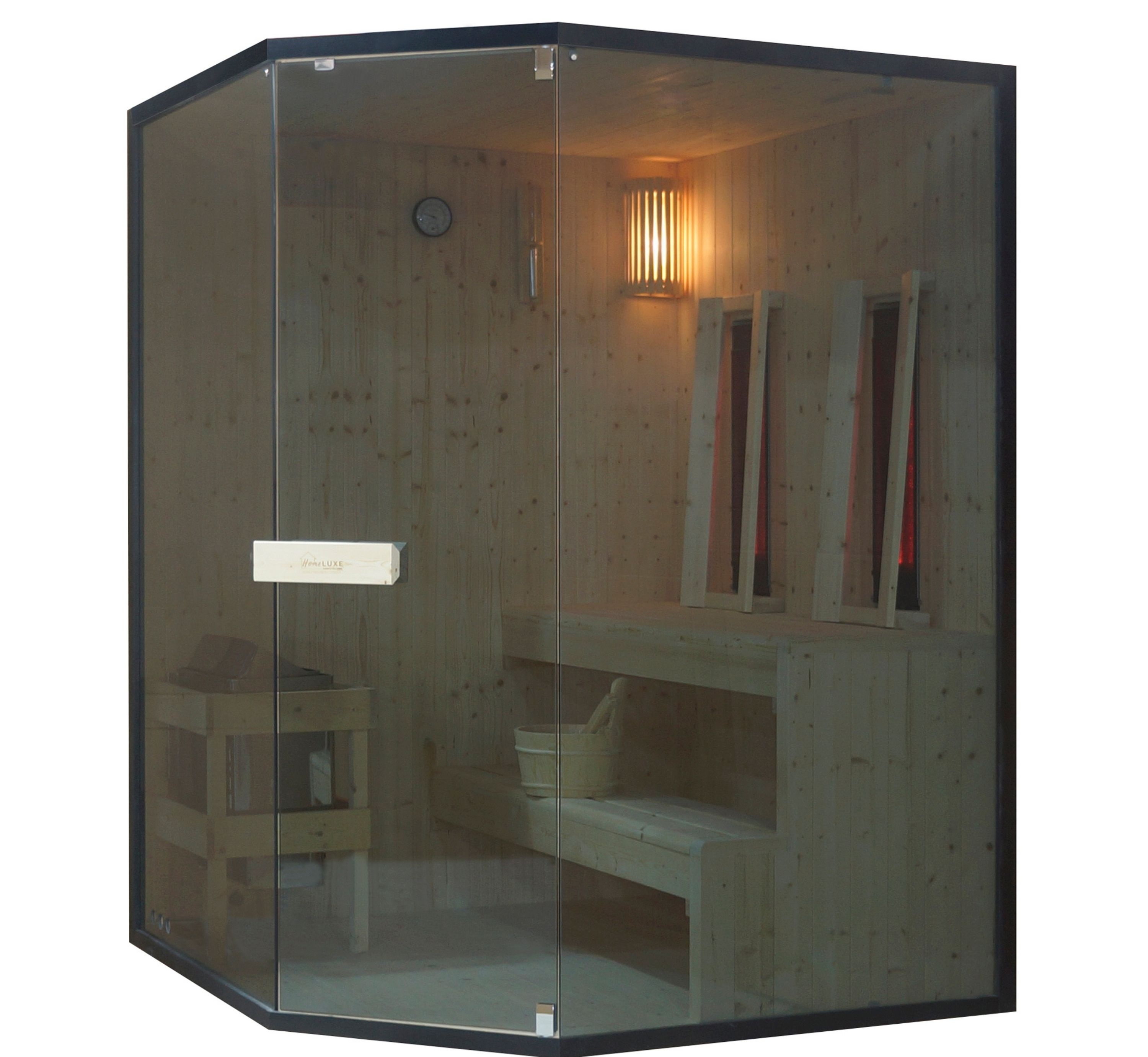 Kombinovaná sauna s infrakabínou 2v1 Sanotechnik Glacier XL 150x150x200 cm