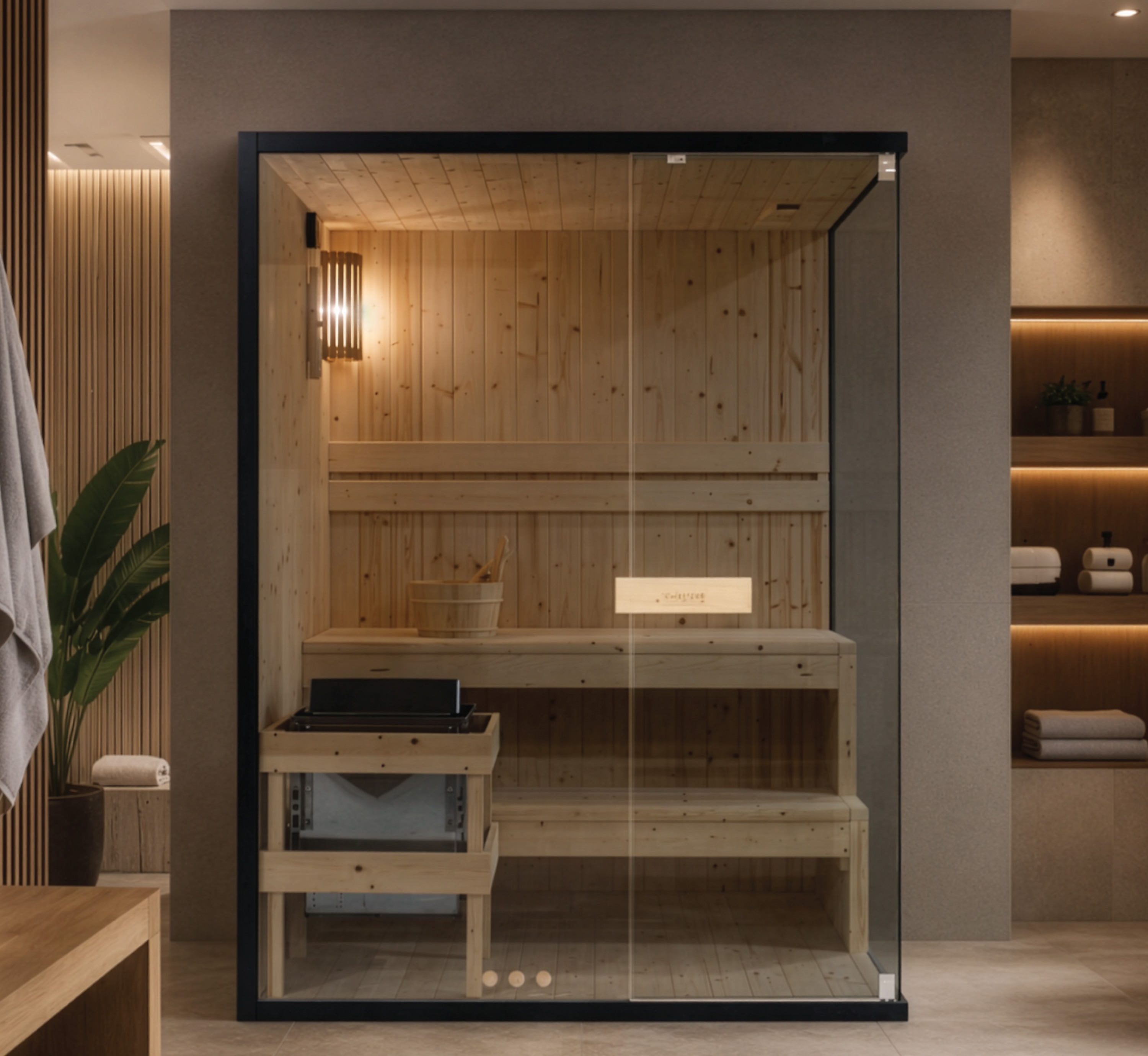Finská sauna Sanotechnik Falun L 150x120x200 cm